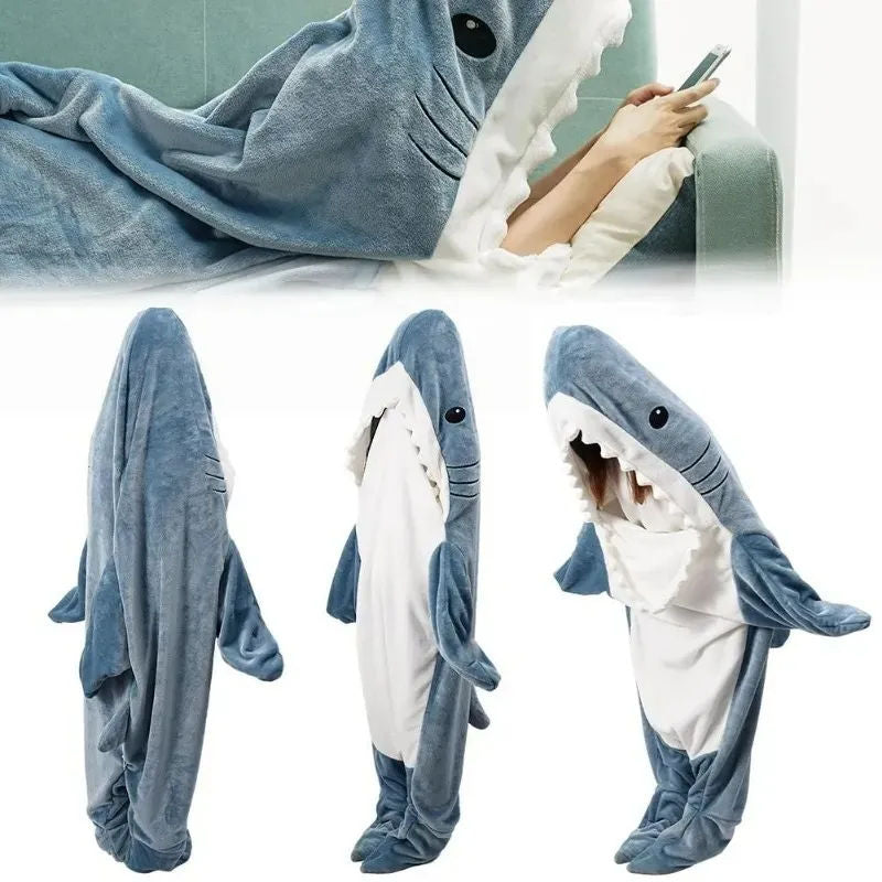 Pijama/Cobertor de Tubarão